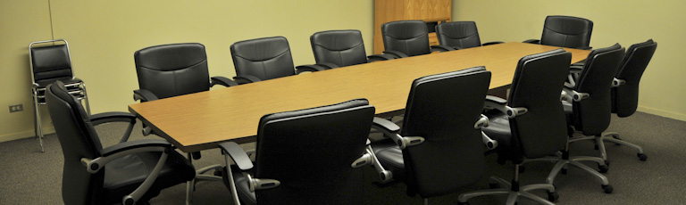 A board room table