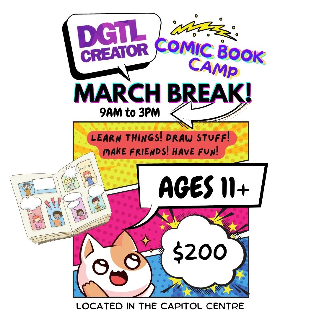DGTL Creator Comic Book Camp March Break